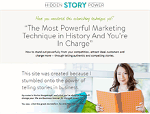 Tablet Screenshot of hiddenstorypower.com